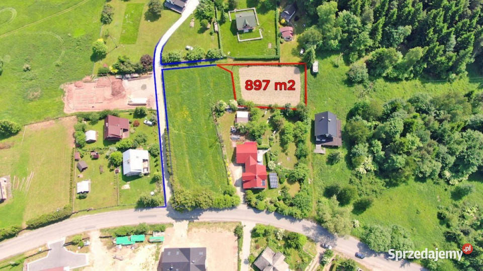 Działka budowlana z widokiem na Babią Górę Zawoja