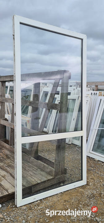 OKNO KacprzaK 116x229 FIX OKNA Używane Witryna Okna ścienne lubelskie Lublin sprzedam