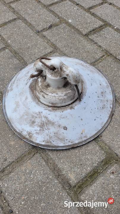 Stara przedwojenna lampa Antyk emaliowana góra Gryfów Śląski