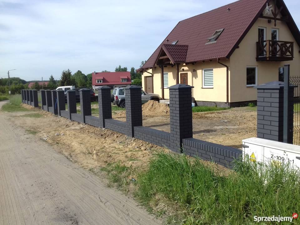 Ogrodzenia betonowe imitacja klinkieru ala Włocławek