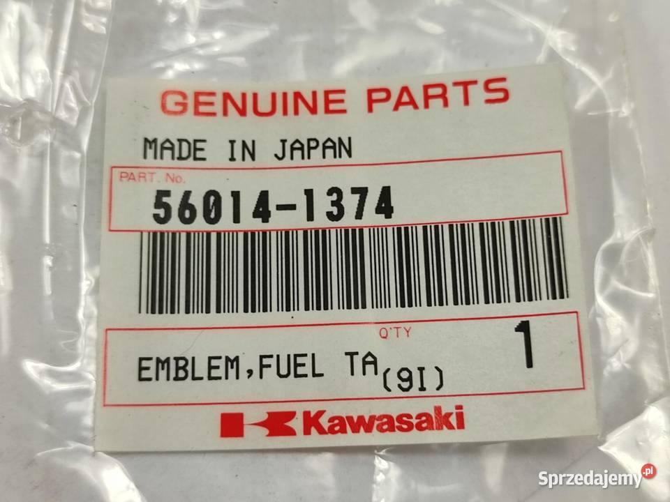 NAKLEJKA EMBLEMAT NA BAK KAWASAKI ER5 1999