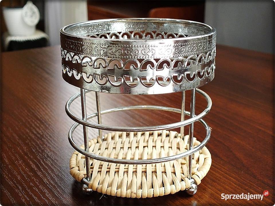 Koszyk Koszyczek na sztucce z PRL Nowy nie Żary