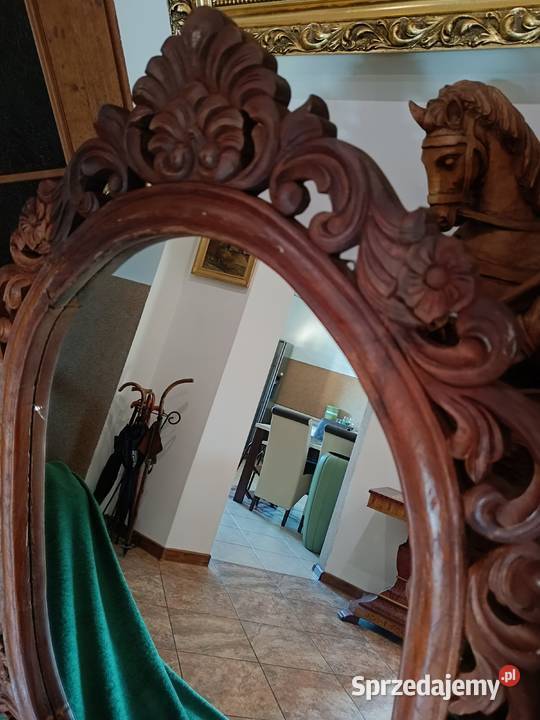 Rama drewniana rzeźbiona do lustra obrazu Lipno sprzedam
