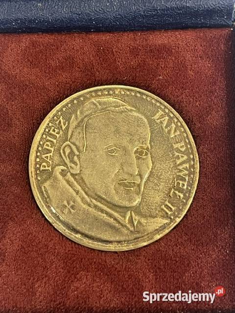 Srebrny medal Jan Paweł II próba 800 Warmet małopolskie