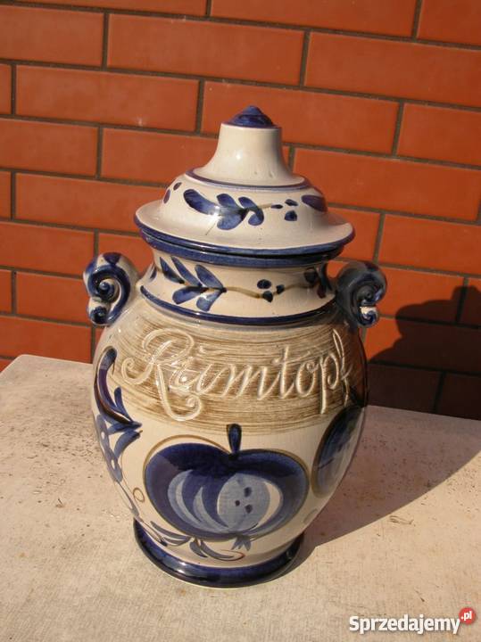 ceramiczny szkliwiony pojemnik waza