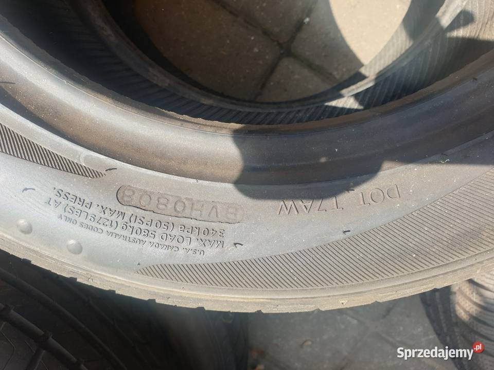 Dwie sztuki opon lato 19555 R15 5 mm bieżnika warmińsko-mazurskie Dobre Miasto