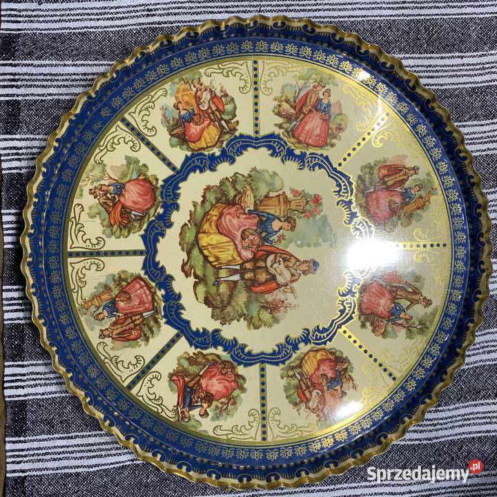 Taca z motywem wiktoriańskim metalowa Bochnia