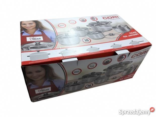 Zestaw garnków 10EL komplet garnki INDUKCJA GAZ