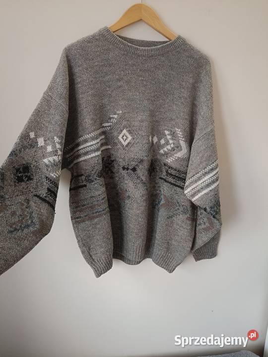 Sweter męski dobra jakość wełny Marc Gibaldi