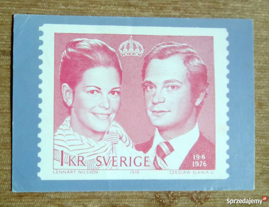 KRÓL SZWECJI KAROL XVI GUSTAW I SYLWIA Piszczac