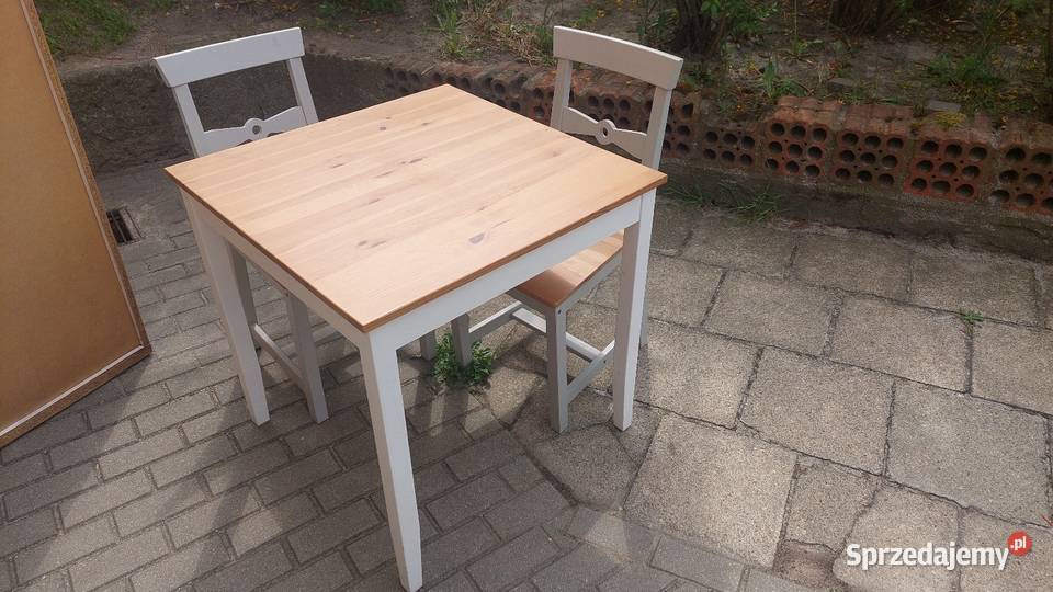 Stół plus dwa krzesła Ikea wielkopolskie Poznań