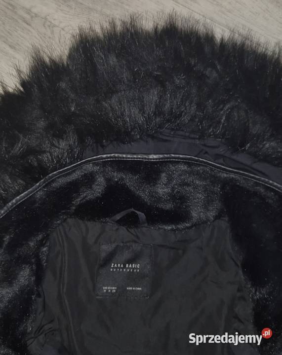 Kurtka damska zimowa taliowana kaptur futerko Kurtki i płaszcze Łódź sprzedam