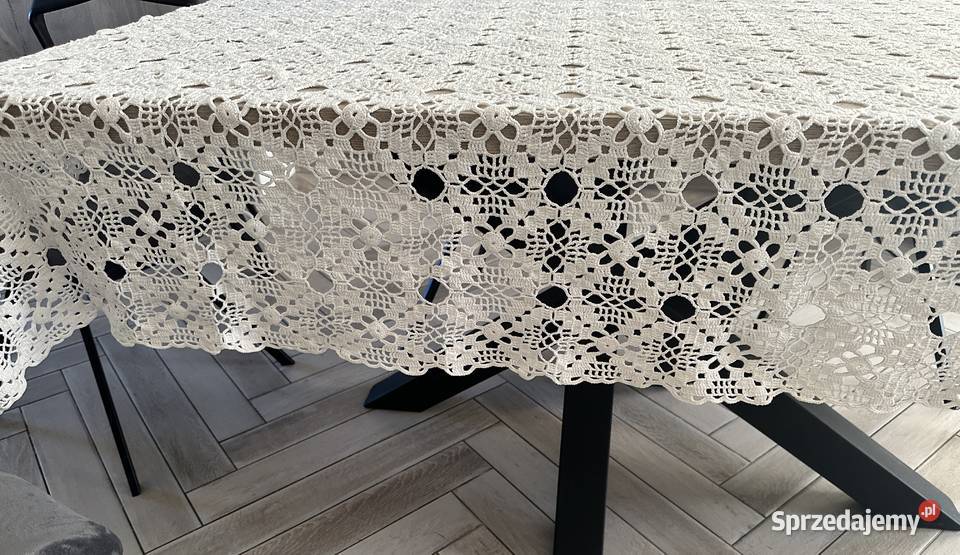 Obrus szydełko rękodzieło 220x160 Obrusy Łódź sprzedam