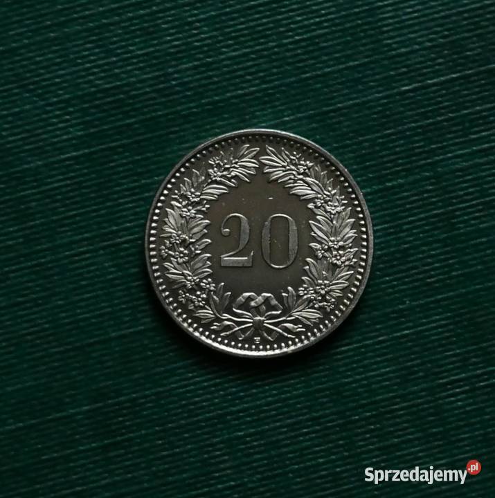 SZWAJCARIA 20 rappenów 2014r śląskie Gliwice sprzedam