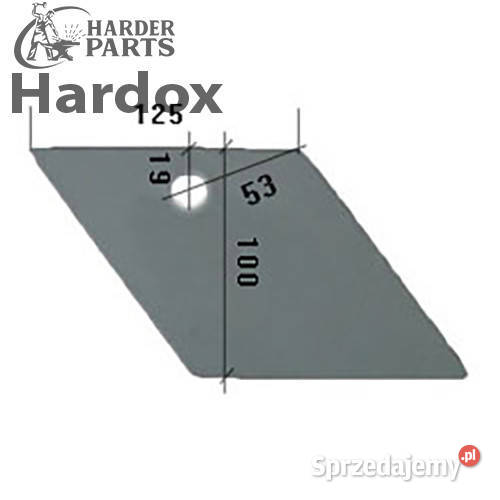 Lemiesz przedpłużka HARDOX 7422000P części do nieuszkodzony Suwałki