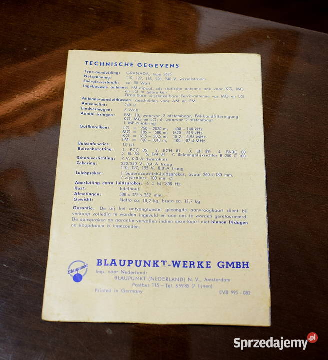 Stare radio lampowe 60 lat sprawne Blaupunkt Świdnica