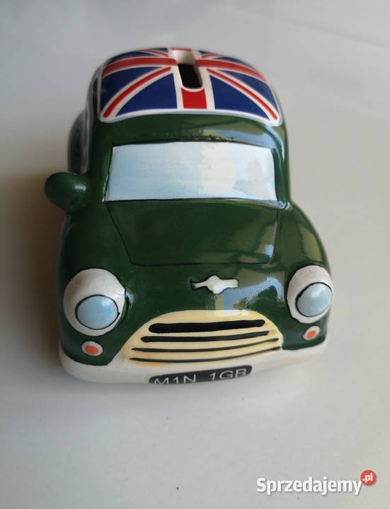 Skarbonka ceramiczna Mini Cooper vintage Toruń