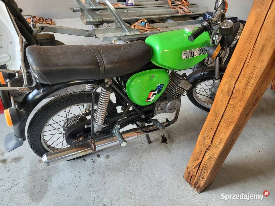 Simson S51 zarejestrowany Rok produkcji 1989 Motocykle, skutery, quady Parczew