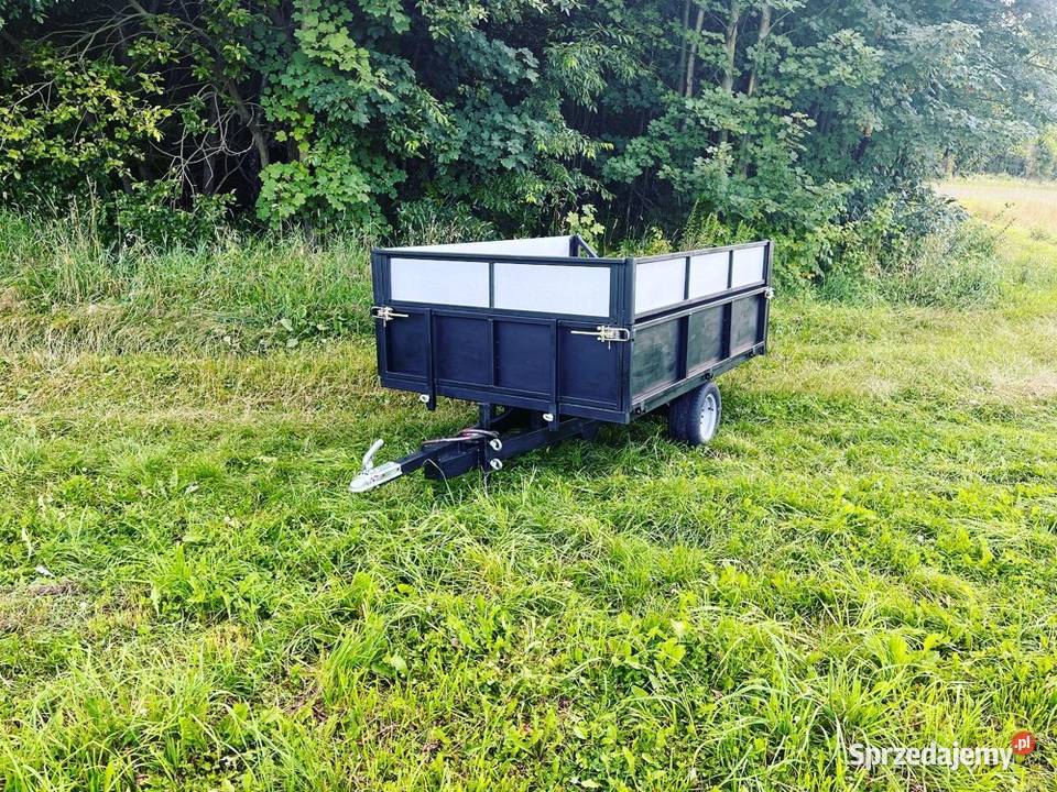 Przyczepa komunalna do mini ciągnika sadownicza