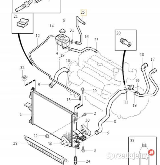 VOLVO XC90 29T przewod zbiornika wyrownawczego Gadgety motoryzacyjne Bielany Wrocławskie