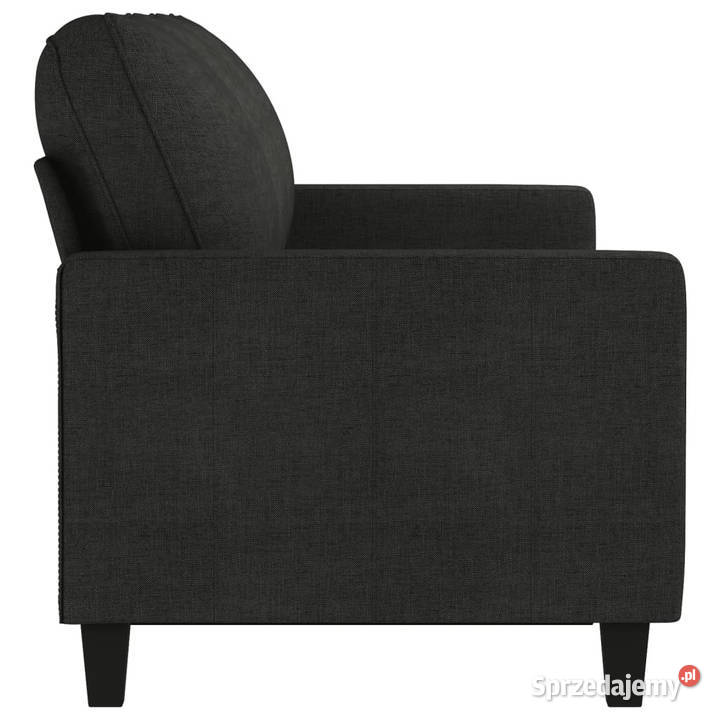 Sofa 3osobowa czarna 180 tapicerowana tkaniną mazowieckie Warszawa