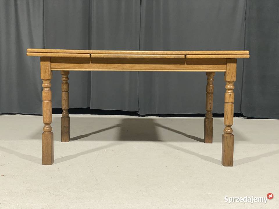 Dębowy komplet do jadalni rozkładany stół 8 zachodniopomorskie Budno