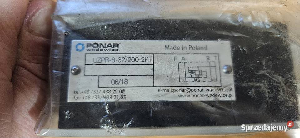 Zawór przelewowy warstwowy PONAR typ UZPR Nisko sprzedam
