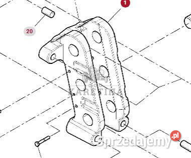 Fendt Vario 1038 1042 1046 1050 GEN 3 Wspornik wielkopolskie
