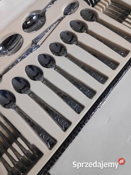 Sztućce lux Hermann Miller w kufrze 72 el połysk Łódź