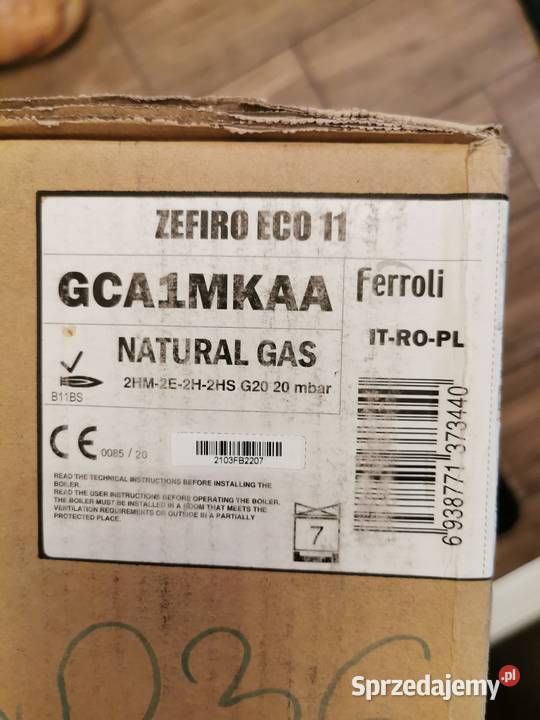 Podgrzewacz wody gazowy Ferroli Zefiro Eco11