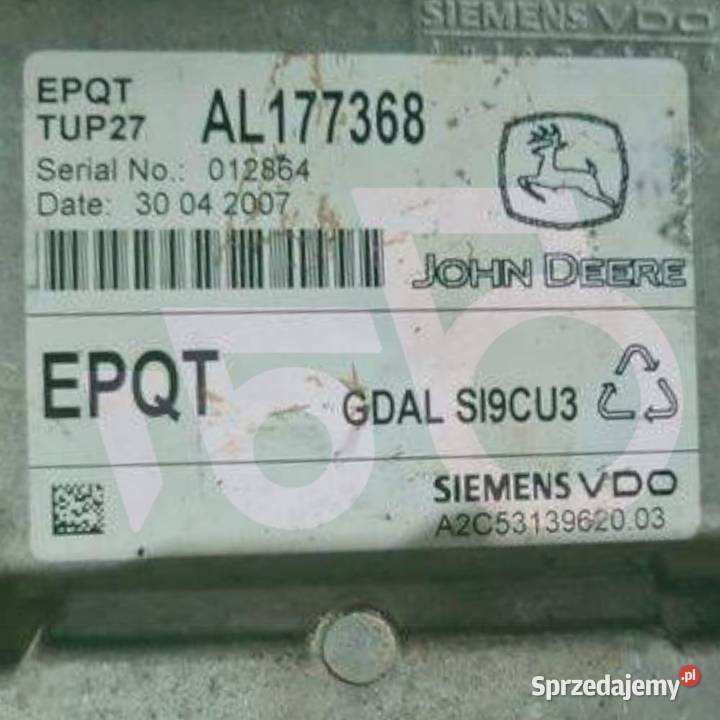 Komputer EPC Sterownik EPQT AL177368 John Deere Wilkowo