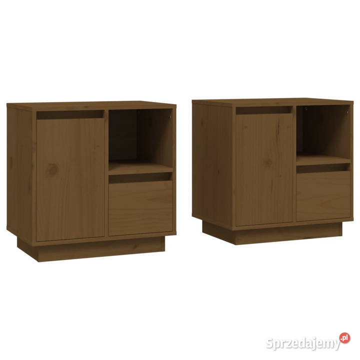 Szafki nocne 2 miodowy brąz 50x34x50 drewno mazowieckie Warszawa