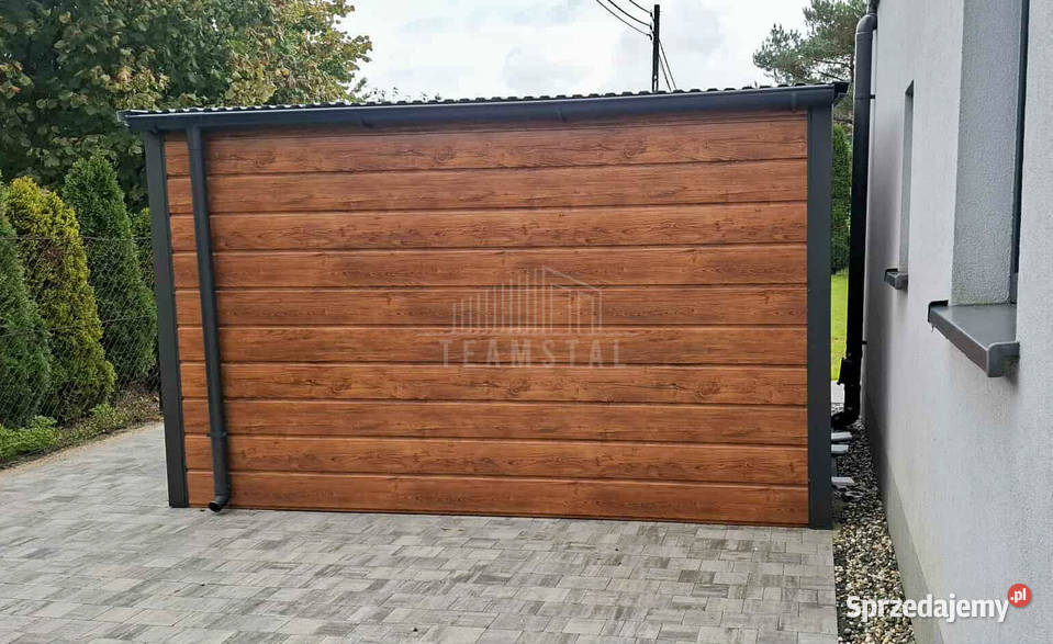 Schowek domek ogrodowy 3x3m brama dwuskrzydłowa