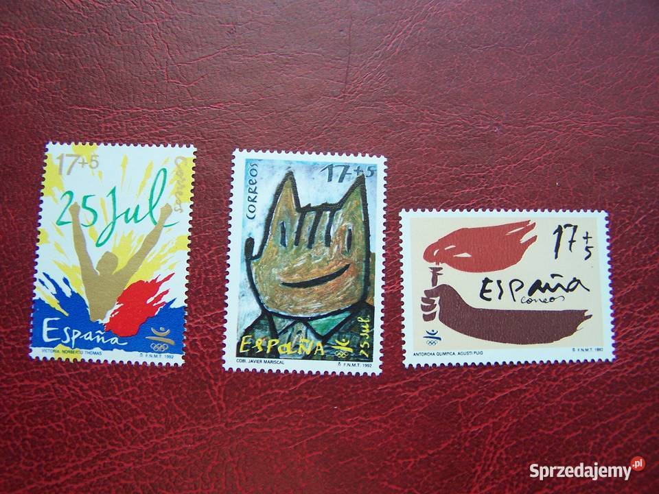 Hiszpania 1992 MNH Mi 307475 Sport Olimpiada Filatelistyka Filatelistyka Tychy sprzedam