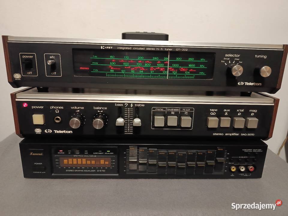 Zestaw Vintage TELETON SANSUI Gdynia