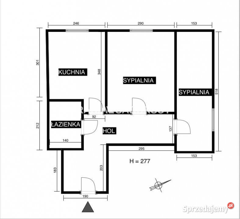 sprzedaży mieszkania 49m2 2 pokojowe Kraków