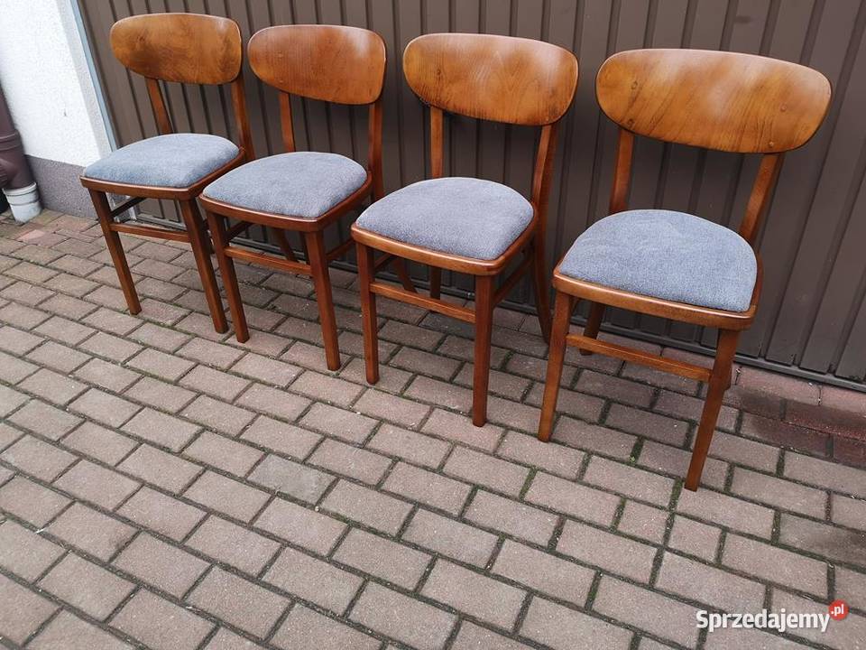Krzesła ARTDECOPRL Stare Antyk Komplet 4 Sztuki Meble Swarzędz