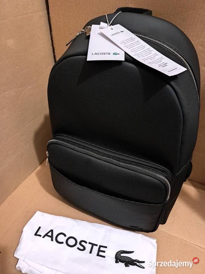 Plecak czarny Lacoste mazowieckie Warszawa