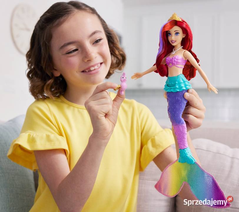 Lalka Arielka Syrenka Ruch Płetwy Zmienia Kolor Mogilany