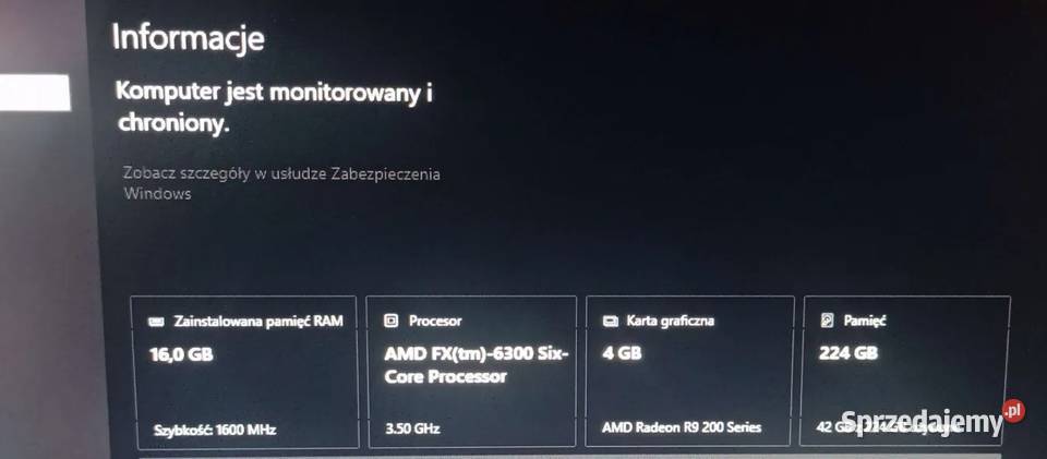 Komputer Gamingowy Pamięć RAM 16 Pozostałe Brzostek