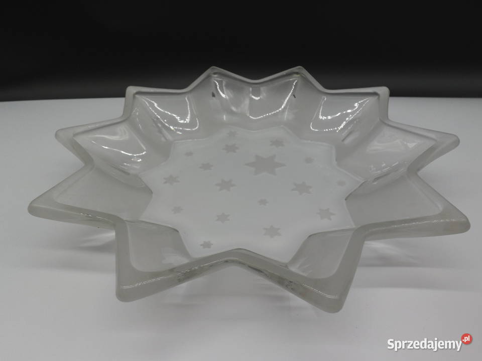 Szklana Patera Świąteczna GWIAZDA WaltherGlas Porcelana i szkło wielkopolskie Raszków sprzedam