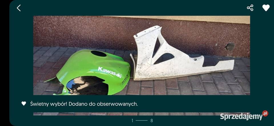 Nakładka na zbiornik kawasaki opolskie Opole