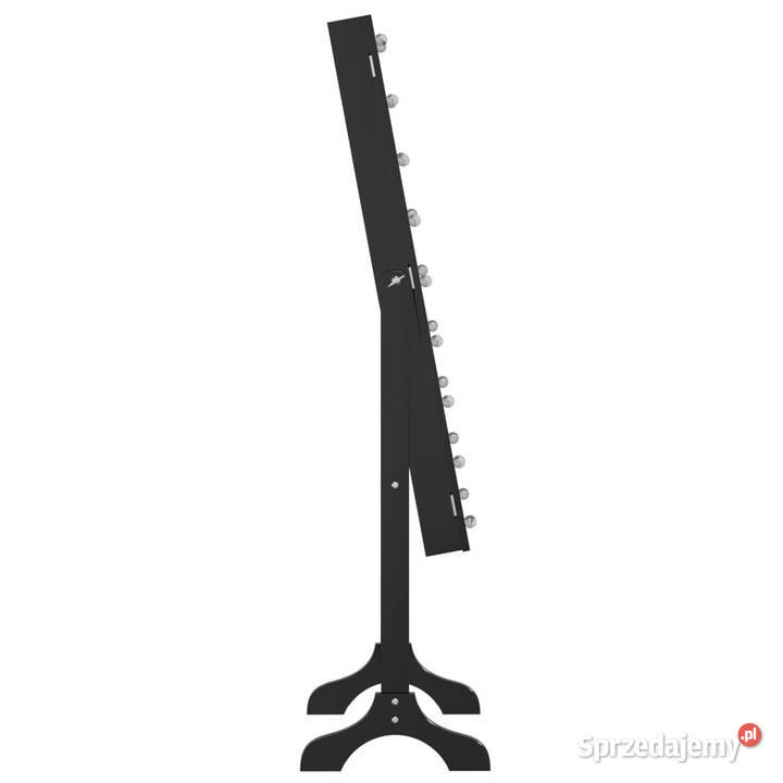 Lustro stojące z LED czarne 34x37x146 WM351767 Warszawa