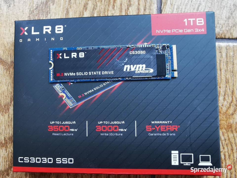Dysk SSD PNY 1TB M2 PCIe NVMe XLR8 3031 stan Lublin sprzedam