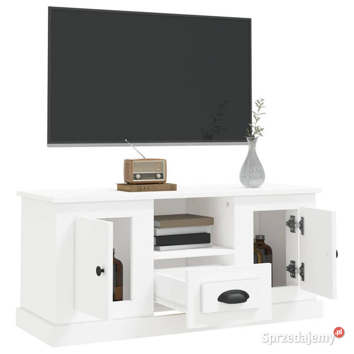 Szafka pod TV biała 100x355x45 materiał mazowieckie