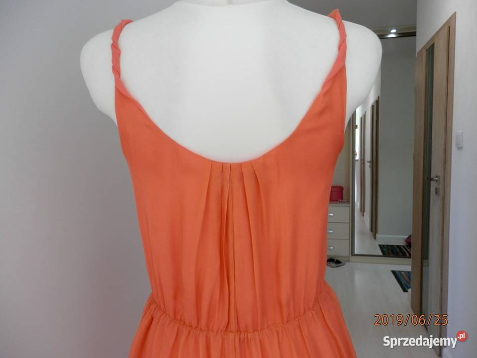 Sukienka Massimo Dutti Długa Brzoskwiniowa Łomża