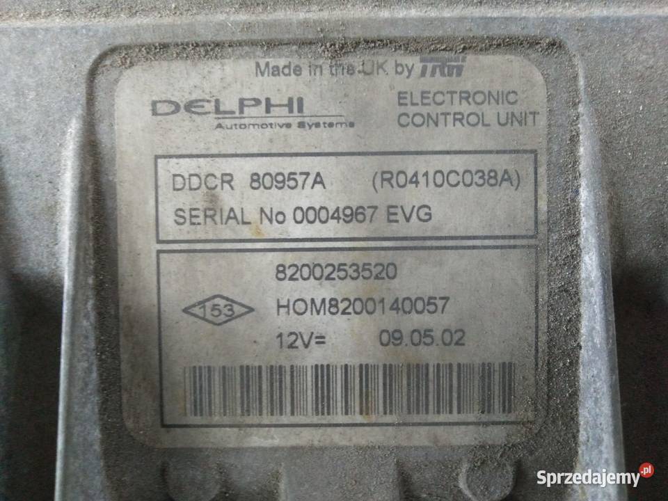 renault 15DCI Sterownik silnika Koło