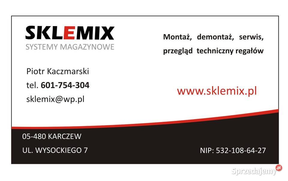 Używane i nowe regały sklepowe Wyposażenie firm Karczew
