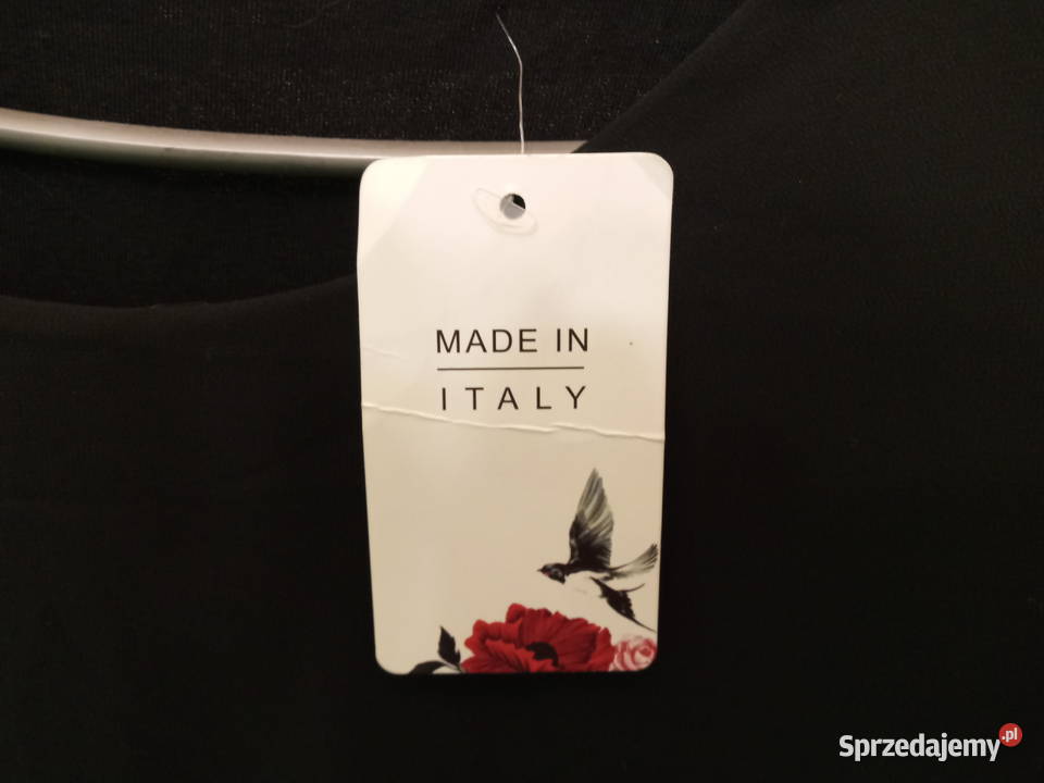 Czarna bluzka Made in Italy XL nowa z metką Bluzki i koszule mazowieckie Warszawa
