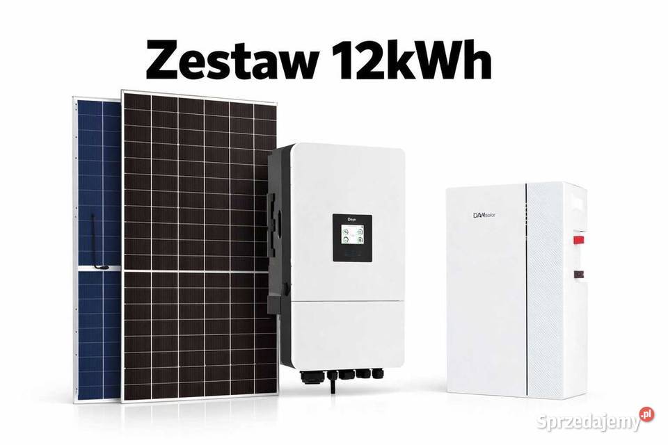 Zestaw budżetowy 12kWh LV panele inwerter 3 fazy